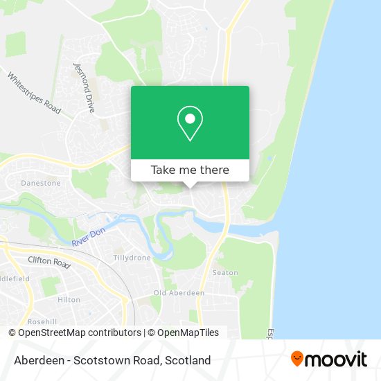 Aberdeen - Scotstown Road map