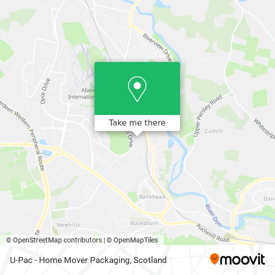 U-Pac - Home Mover Packaging map