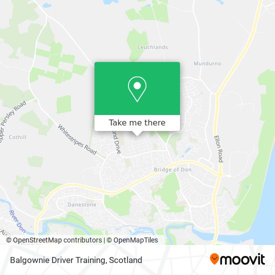 Balgownie Driver Training map