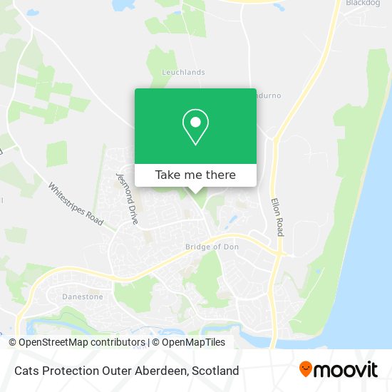 Cats Protection Outer Aberdeen map