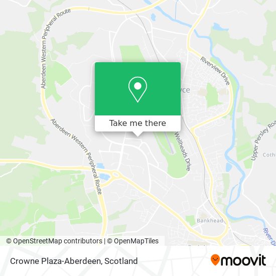 Crowne Plaza-Aberdeen map