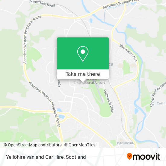Yellohire van and Car Hire map