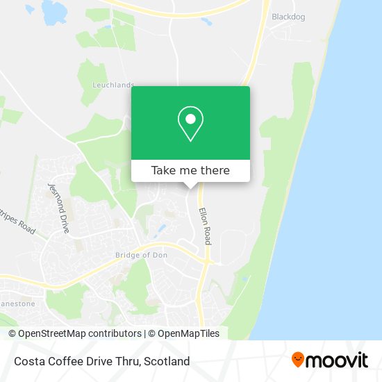 Costa Coffee Drive Thru map