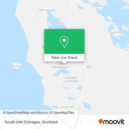 South Uist Cottages map