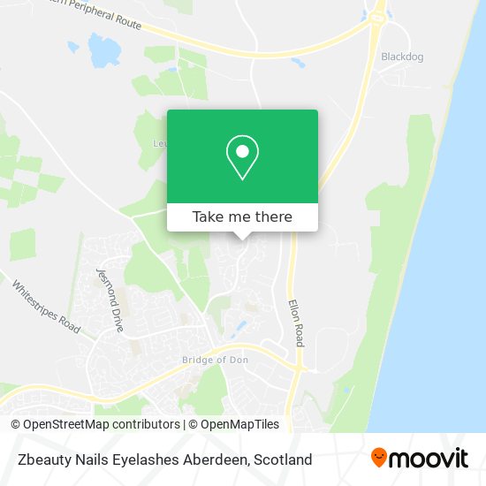 Zbeauty Nails Eyelashes Aberdeen map