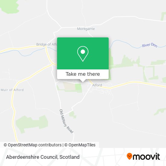 Aberdeenshire Council map