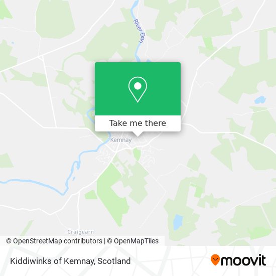 Kiddiwinks of Kemnay map