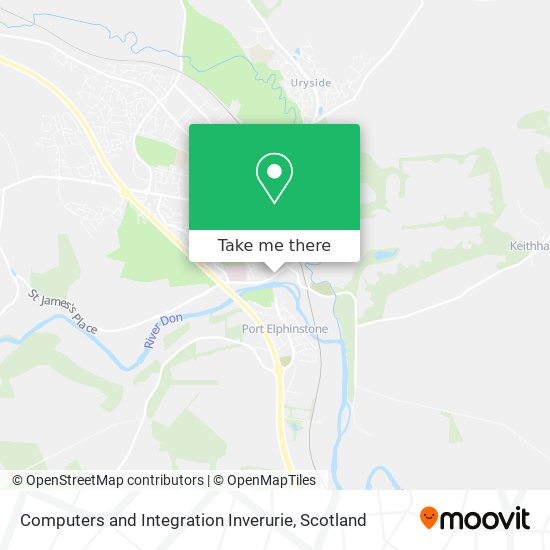 Computers and Integration Inverurie map