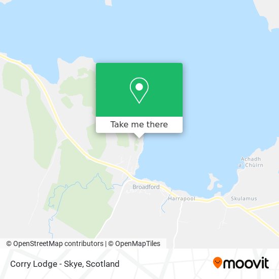 Corry Lodge - Skye map