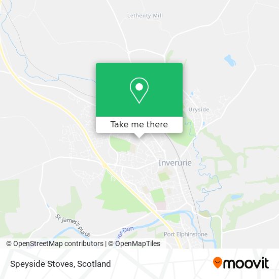 Speyside Stoves map