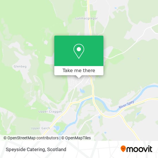 Speyside Catering map