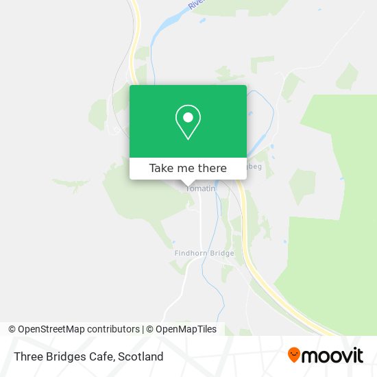 Three Bridges Cafe map