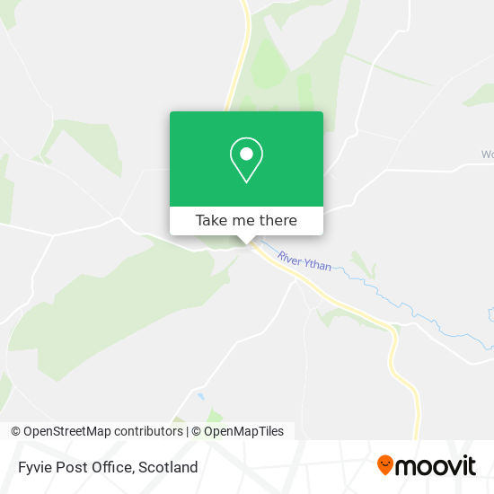 Fyvie Post Office map