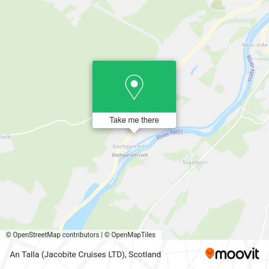 An Talla (Jacobite Cruises LTD) map