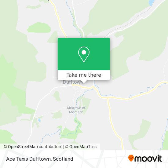 Ace Taxis Dufftown map