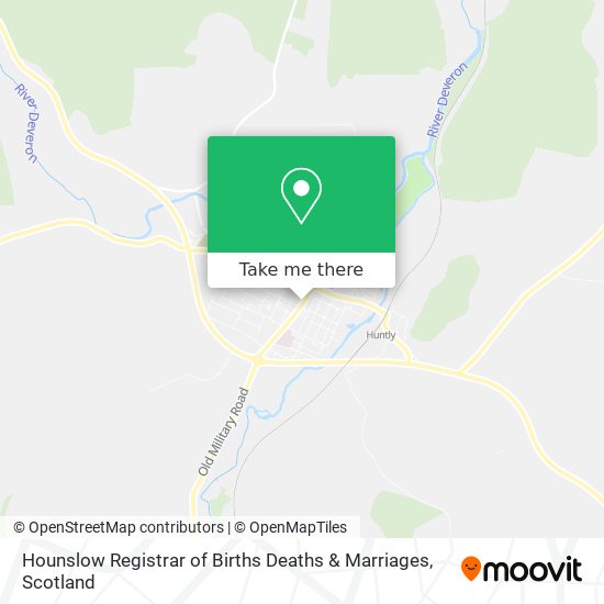 Hounslow Registrar of Births Deaths & Marriages map