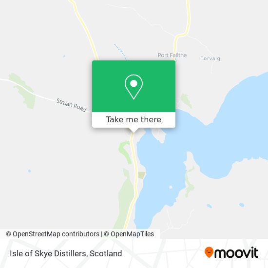 Isle of Skye Distillers map