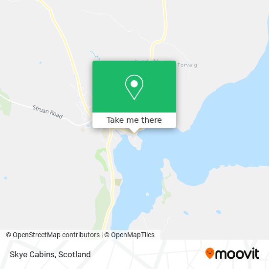 Skye Cabins map