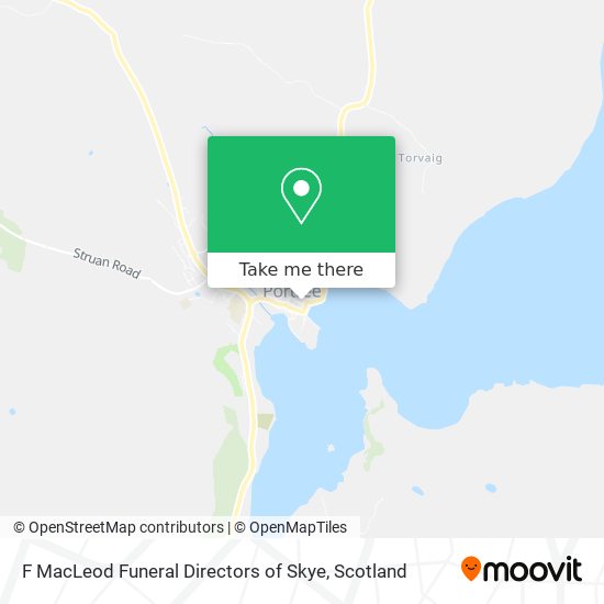 F MacLeod Funeral Directors of Skye map