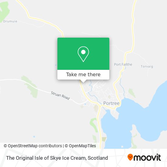 The Original Isle of Skye Ice Cream map