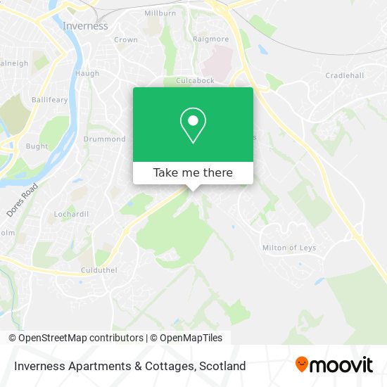 Inverness Apartments & Cottages map