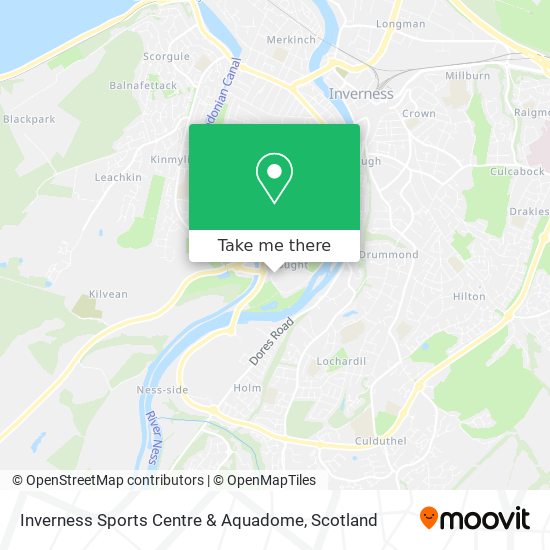 Inverness Sports Centre & Aquadome map