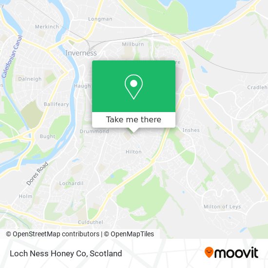 Loch Ness Honey Co map