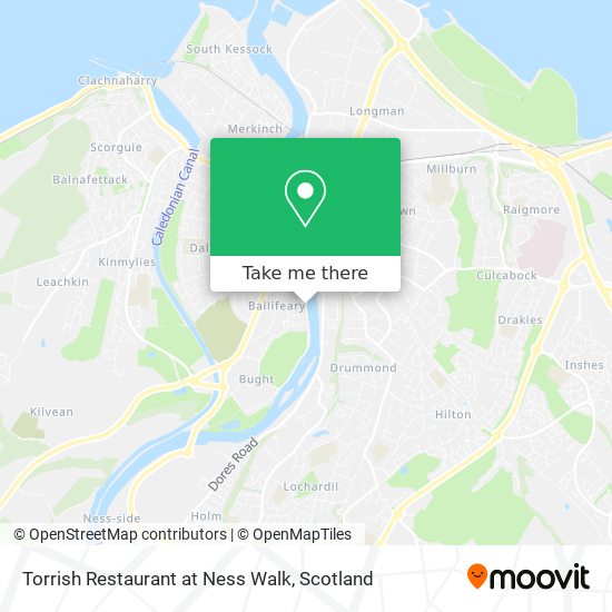 Torrish Restaurant at Ness Walk map