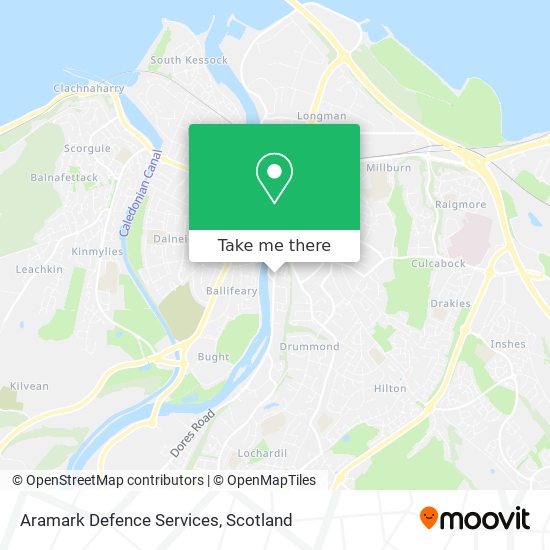 Aramark Defence Services map