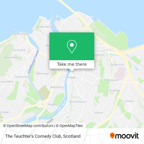 The Teuchter's Comedy Club map