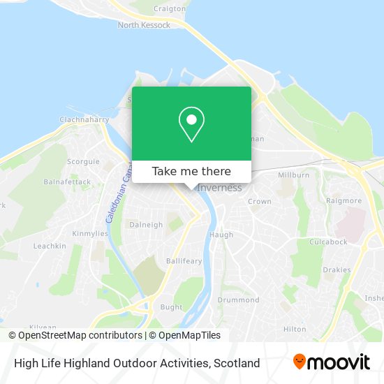 High Life Highland Outdoor Activities map