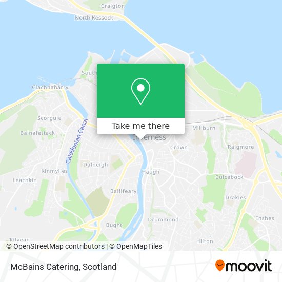 McBains Catering map