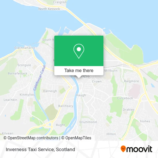 Inverness Taxi Service map