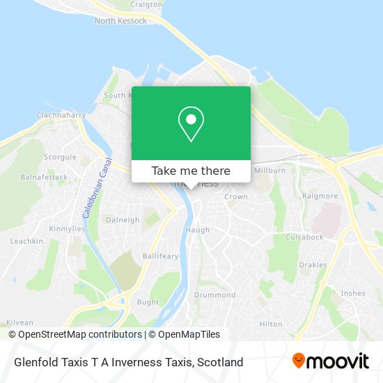 Glenfold Taxis T A Inverness Taxis map