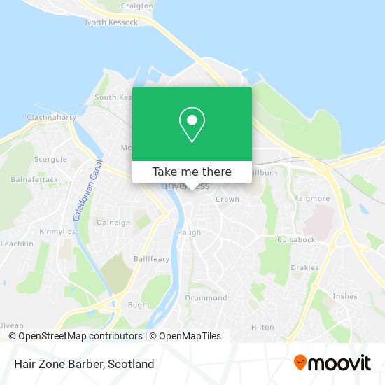 Hair Zone Barber map