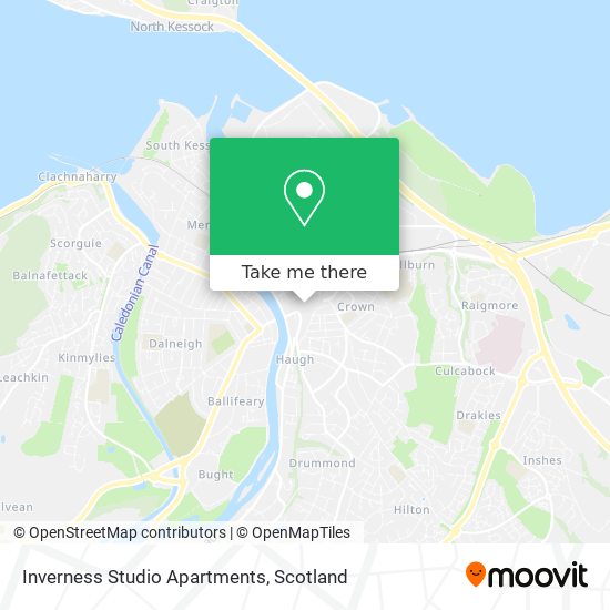 Inverness Studio Apartments map