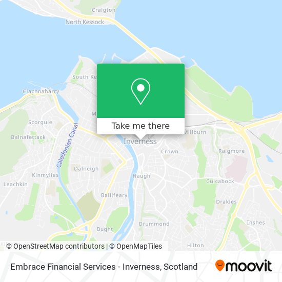 Embrace Financial Services - Inverness map