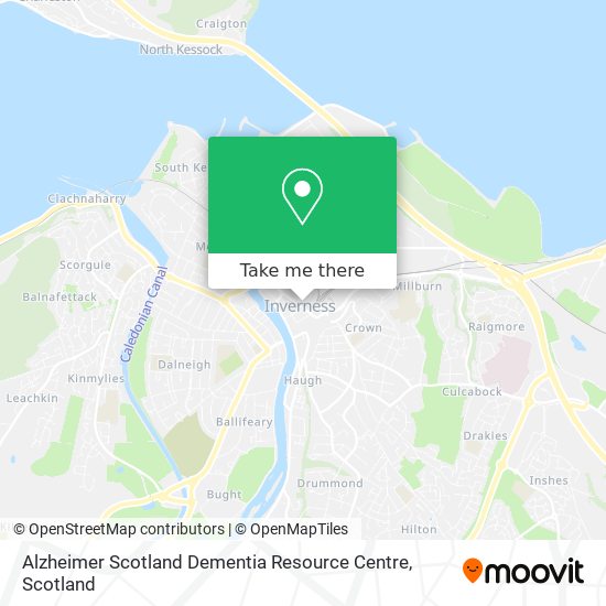 Alzheimer Scotland Dementia Resource Centre map