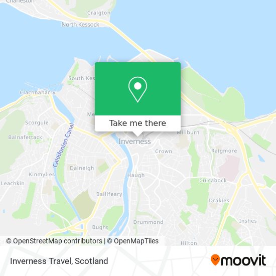 Inverness Travel map
