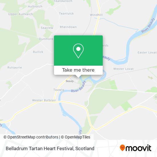 Belladrum Tartan Heart Festival map