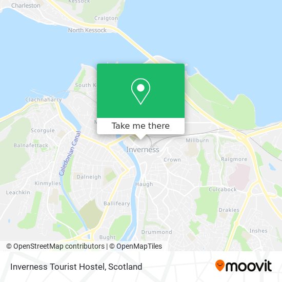 Inverness Tourist Hostel map