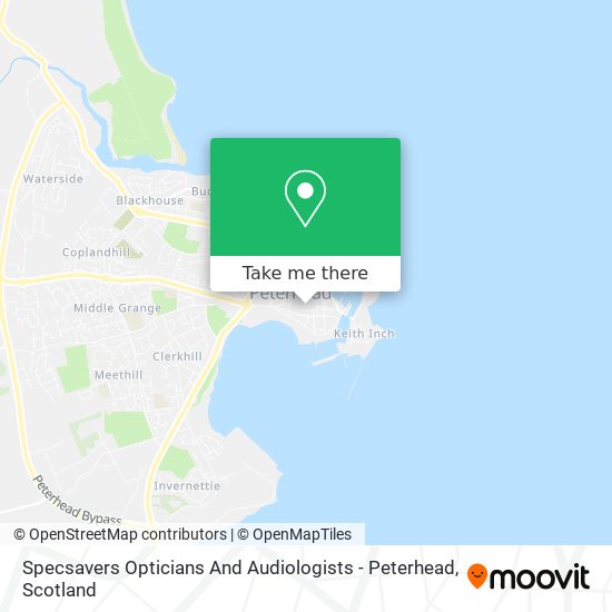 Specsavers Opticians And Audiologists - Peterhead map