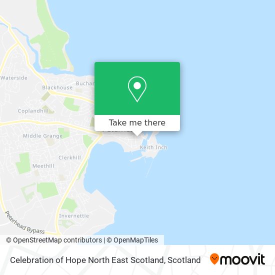 Celebration of Hope North East Scotland map