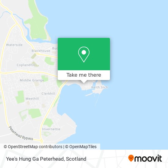 Yee's Hung Ga Peterhead map