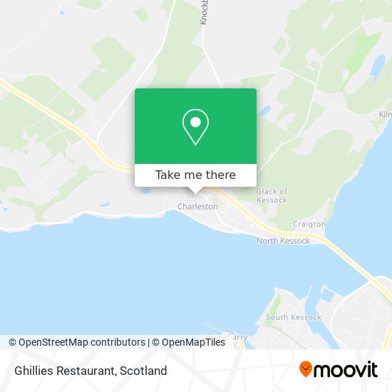 Ghillies Restaurant map