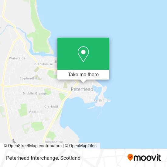 Peterhead Interchange map