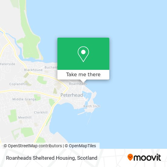 Roanheads Sheltered Housing map