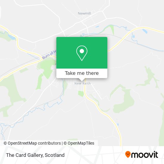 The Card Gallery map