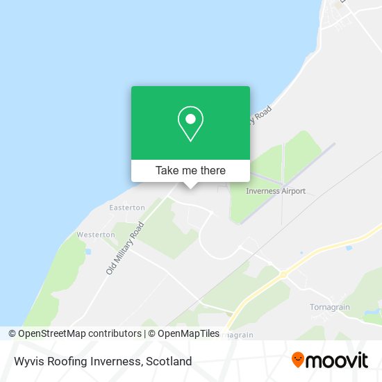 Wyvis Roofing Inverness map