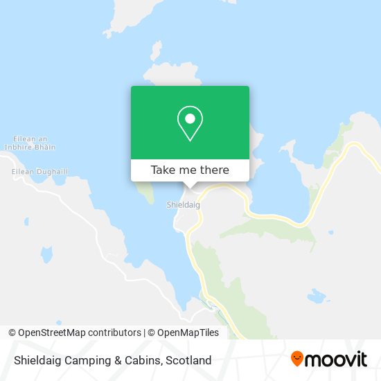 Shieldaig Camping & Cabins map